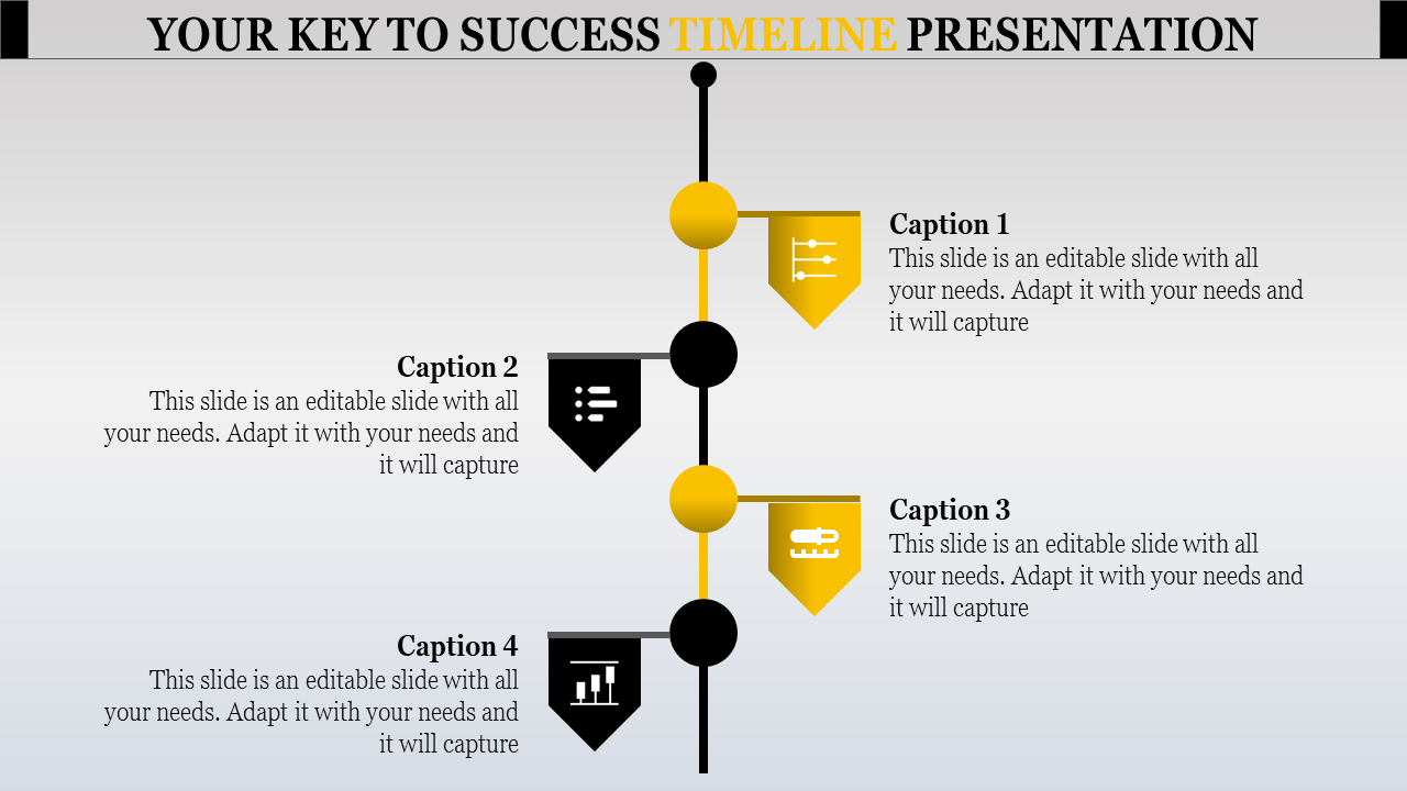 Free - Strapped Timeline PowerPoint Template for Presentation 